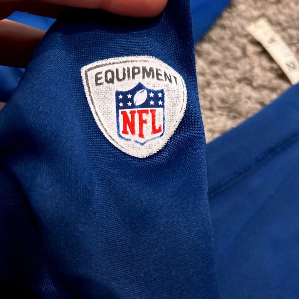 Nike Indianapolis Colts Kids Blue Therma-FIT Pullover‎ Hoodie Size Medium 10/12